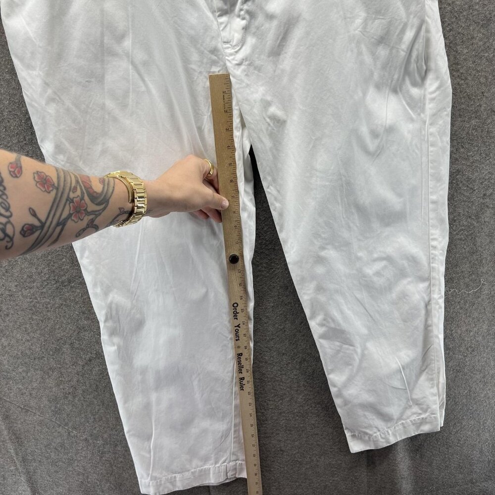Vintage Polo Ralph Lauren Pants Mens 38x30 White Chino Straight Prospect 90s - Picture 6 of 10